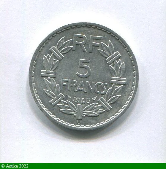 5 FRANCS LAVRILLIER Aluminium
