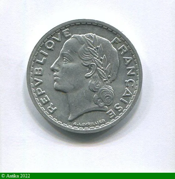 5 FRANCS LAVRILLIER Aluminium