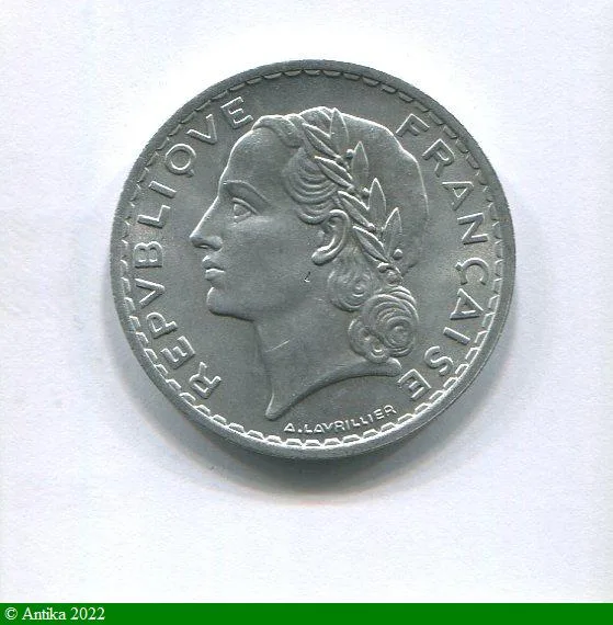 5 FRANCS LAVRILLIER Aluminium