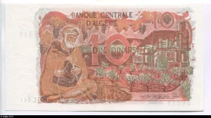 10 Dinars Paysage rural de l’Algérie & un paon, un bélier Alph L041