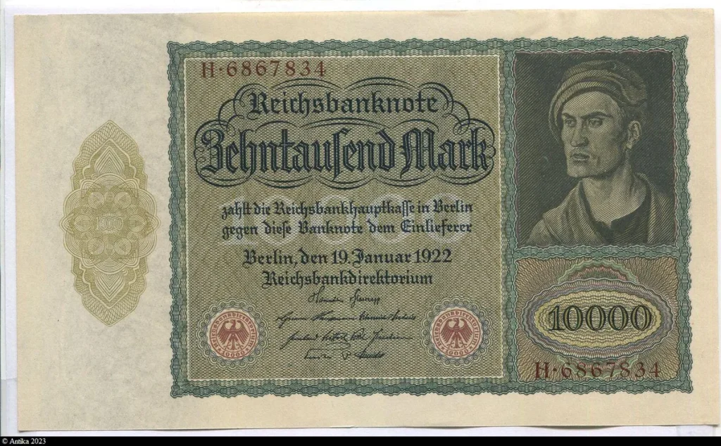 10000 Mark Portrait d'homme LIASSE Neuve de 29 Billets PROMOTION