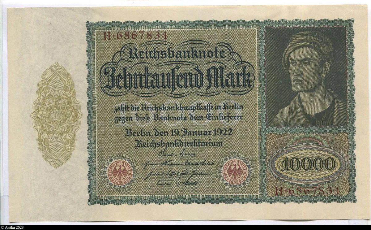 10000 Mark Portrait d'homme LIASSE Neuve de 29 Billets PROMOTION