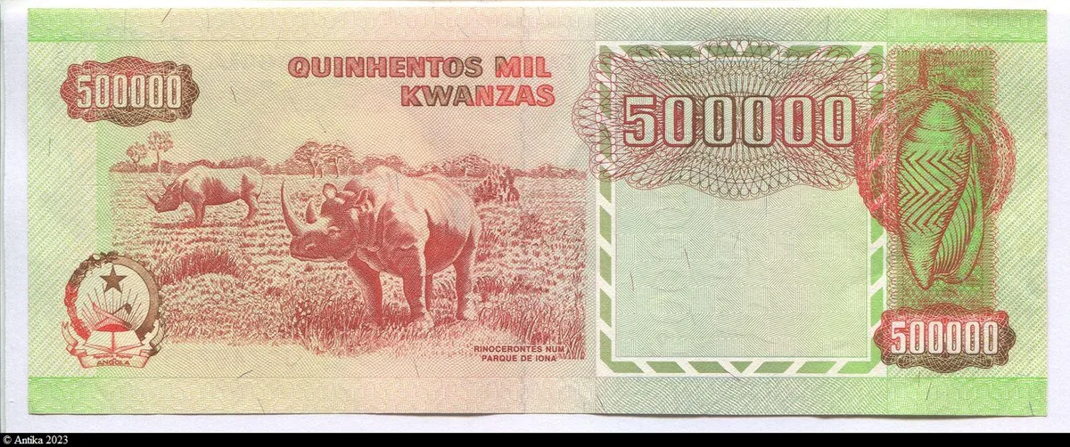 500 000 Kwanzas A.Vtoria & E.Ceria