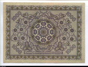 1000 Kronen Buste de Jeune fille * *