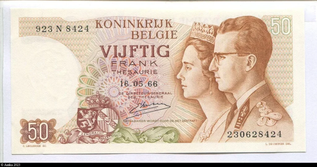 50 Frs Roi Baudoin & Reine Fabiola * *