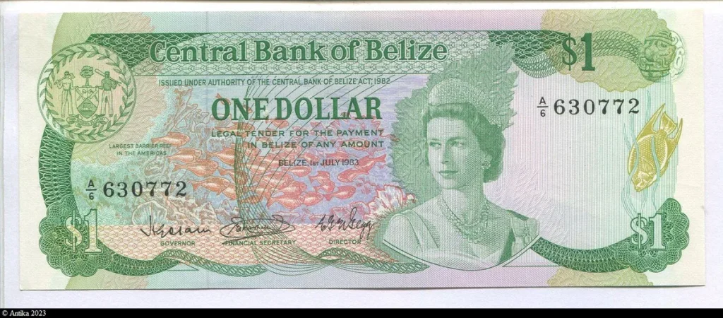 1 Dollar Elizabeth II Alph A/6 Sign Différente