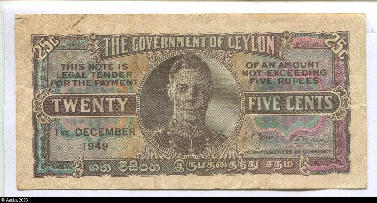 5 Cents Georges VI N°Série N° A/65 981102