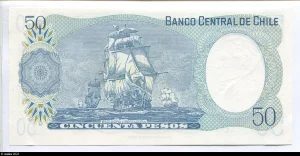 50 Pesos Arturo Prat * *