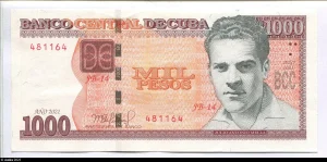 1000 Pesos Julio Antonio Mella * * * NOUVEAUTE