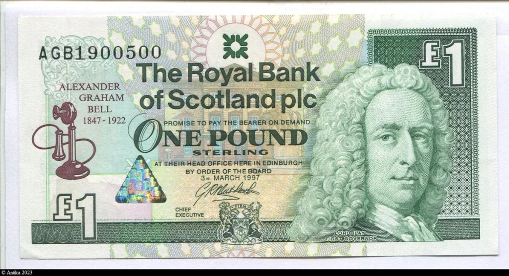 1 Pound Lord Ilay "The Royal Bank of Scotland"
