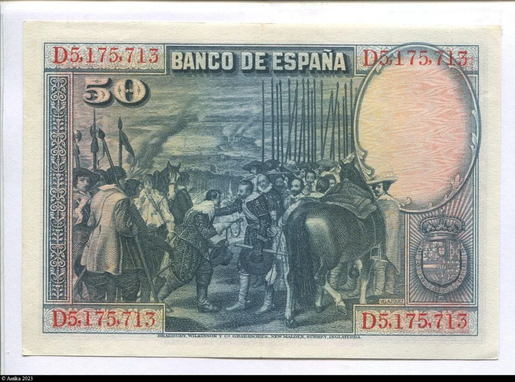 50 Pesetas D.Velasquez PROMOTION