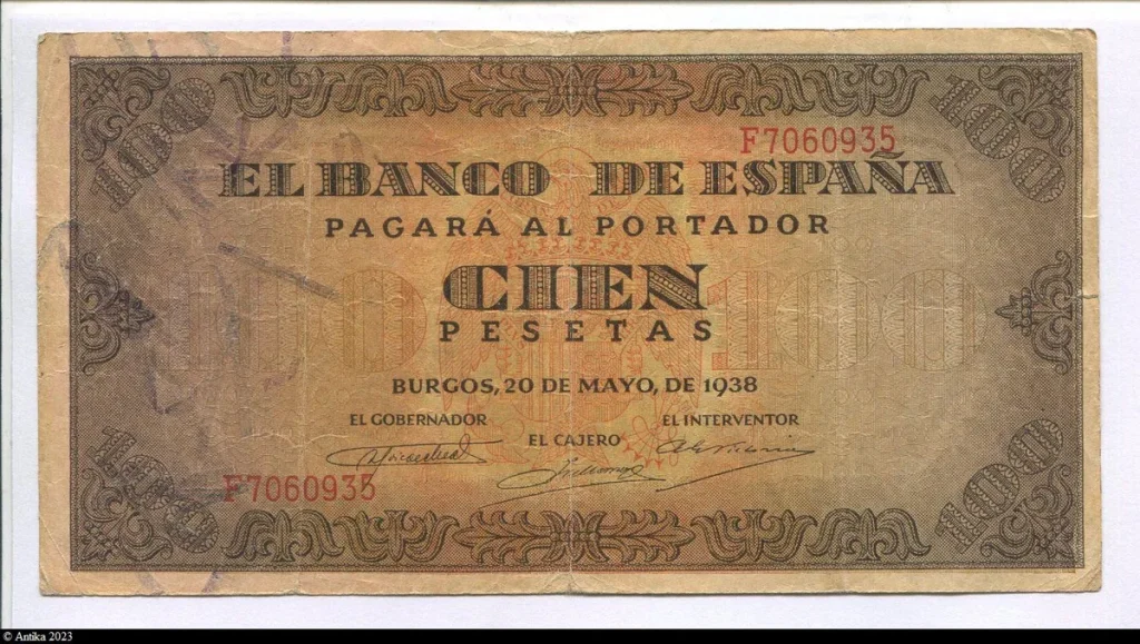 100 Pesetas Burgos