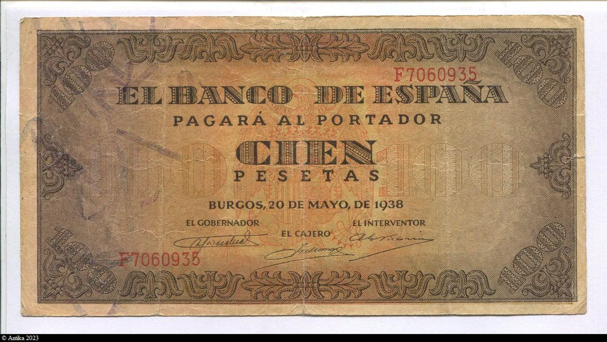 100 Pesetas Burgos