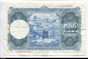 500 Pesetas Ignacio Zuloaga (1870-1945)