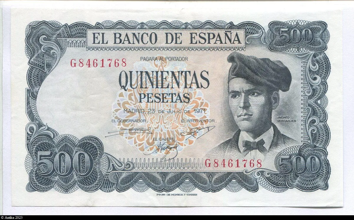 500 Pesetas Jacinto Verdaguer