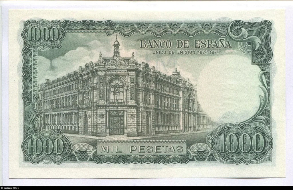 1000 Pesetas José Echegaray-Banque Centrale