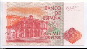 2000 Pesetas Juan Ramon Jimenez