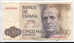 5000 Pesetas Juan Carlos