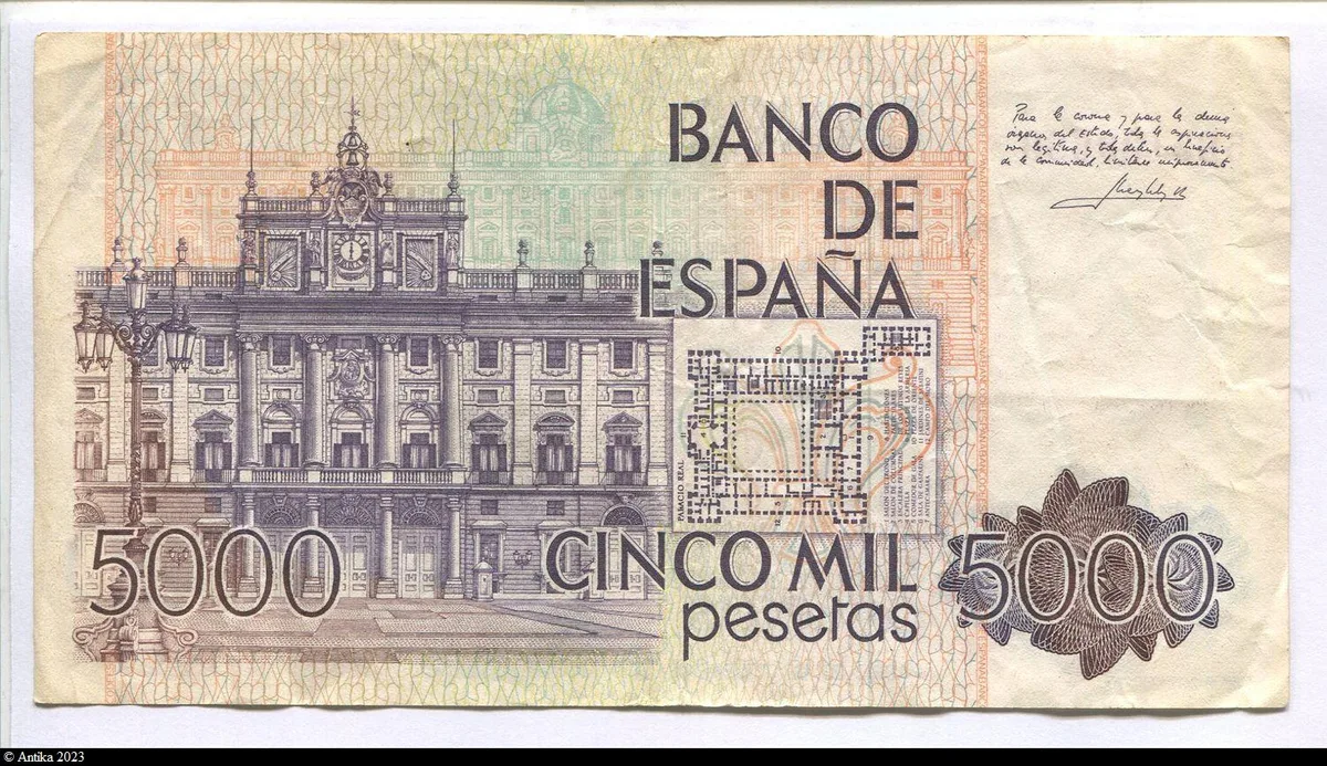 5000 Pesetas Juan Carlos
