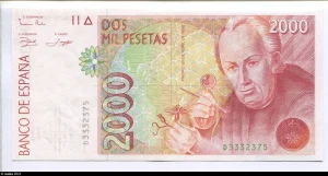 2000 Pesetas José Celestino Mutis