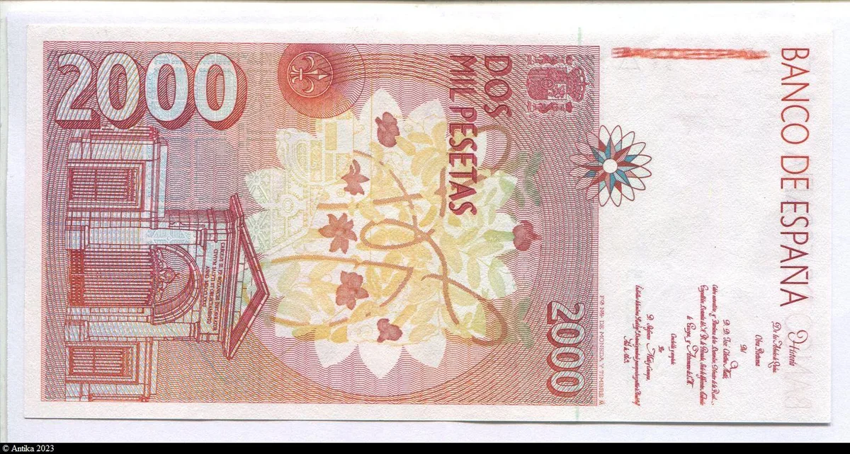 2000 Pesetas José Celestino Mutis