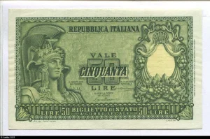50 Lire "Italia" Biglietto di Stato