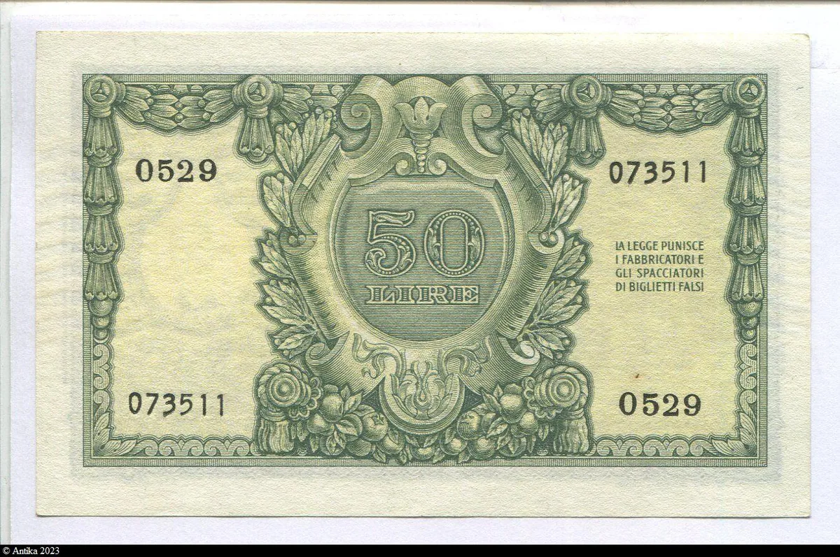 50 Lire "Italia" Biglietto di Stato