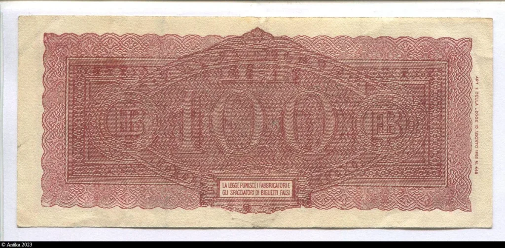 100 Lire "Italia Turrita"