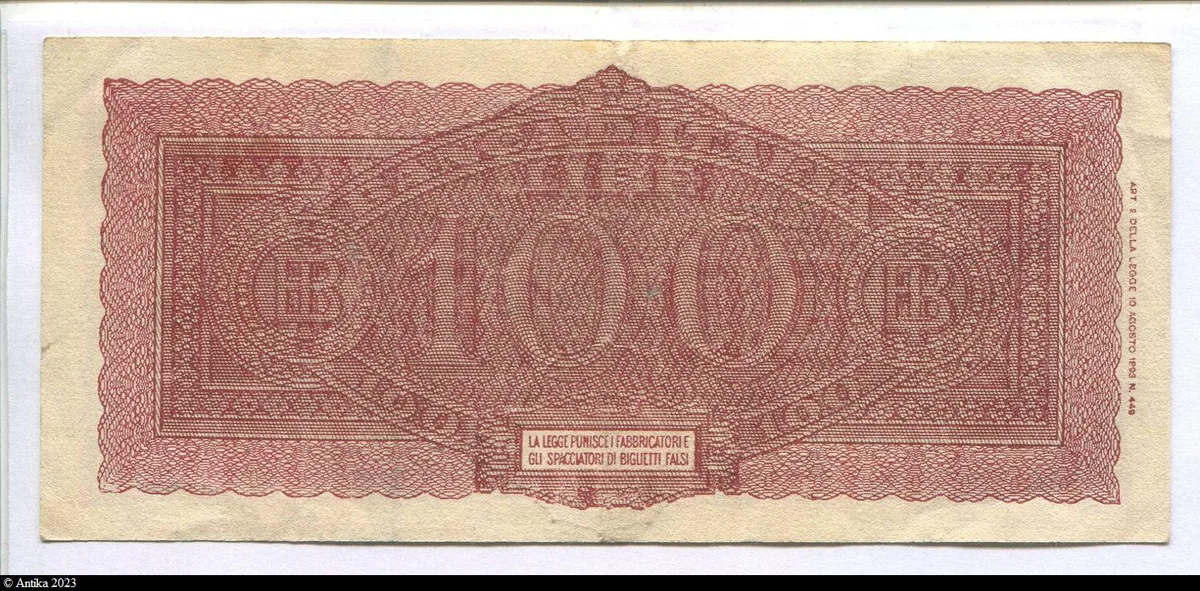 100 Lire "Italia Turrita"