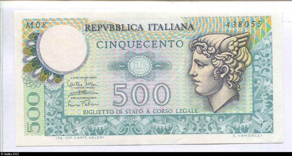 500 Lire Mercure