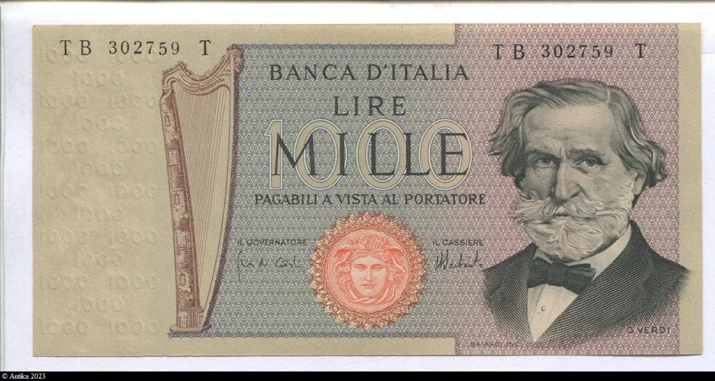 1000 Lire Giuseppe Verdi