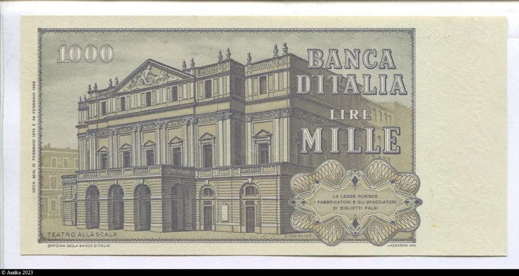 1000 Lire Giuseppe Verdi