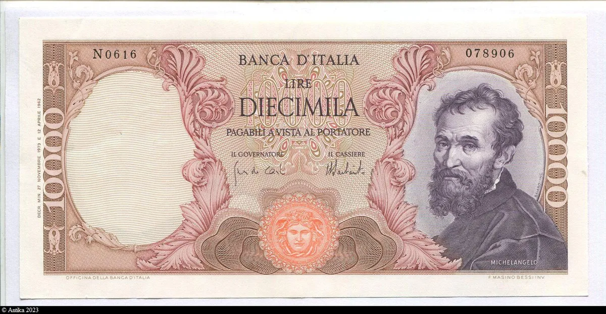 10000 Lire Michel Angelo