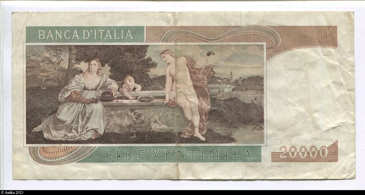 20000 Lire Tiziano RARE