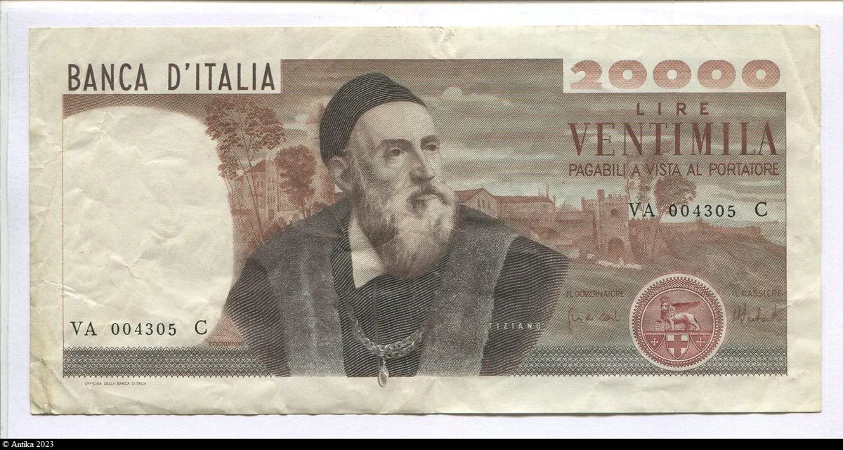 20000 Lire Tiziano RARE