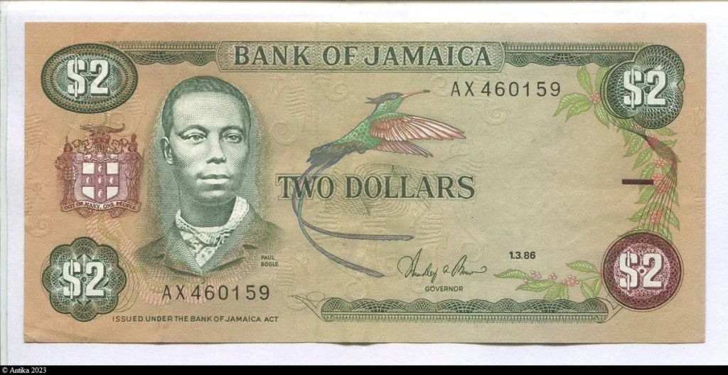 2 Dollars Paul Bogle * * *