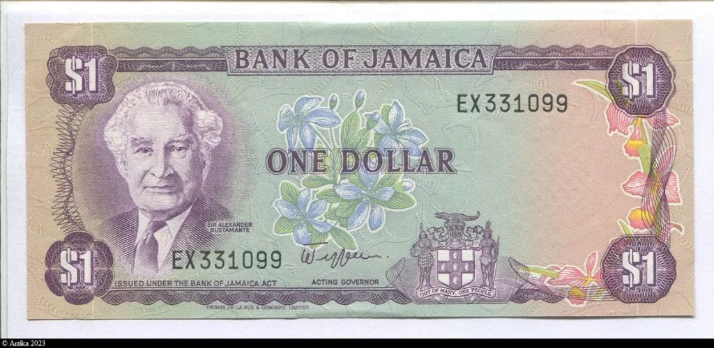 1 Dollar Sir Alexander Bustamante