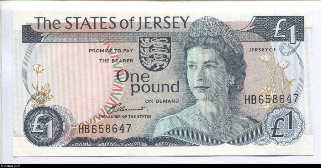 1 Pound Elizabeth II & Bataille de Jersey