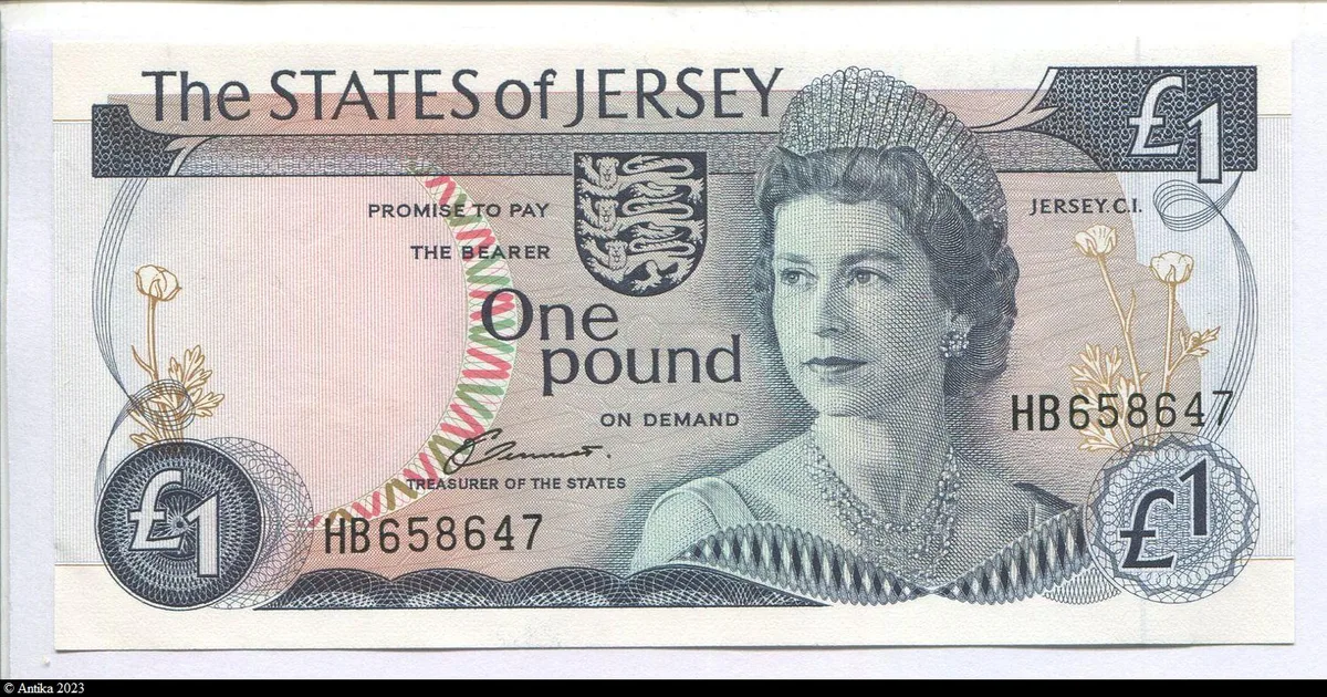 1 Pound Elizabeth II & Bataille de Jersey