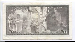 50 Frs Grand Duc Jean Grand Duché de Luxembourg