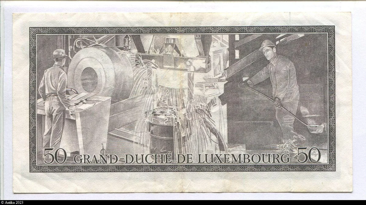 50 Frs Grand Duc Jean Grand Duché de Luxembourg
