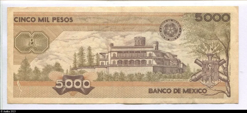 5000 Pesos 6 enfants héros et emblème national
