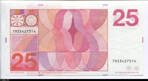 25 Gulden Jan Pietersz Sweelinck (10 Chiffres au Revers)