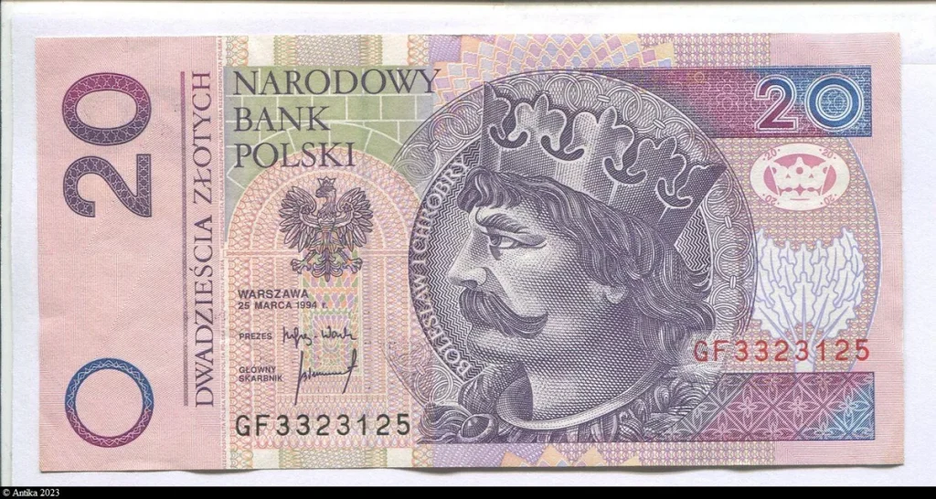 20 Zlotych Roi Bolesław I Chrobry (le Brave)