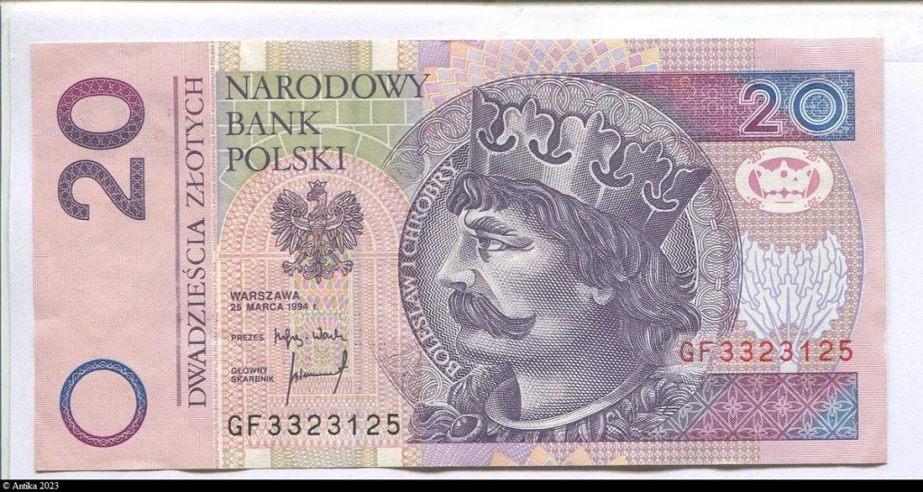 20 Zlotych Roi Bolesław I Chrobry (le Brave)