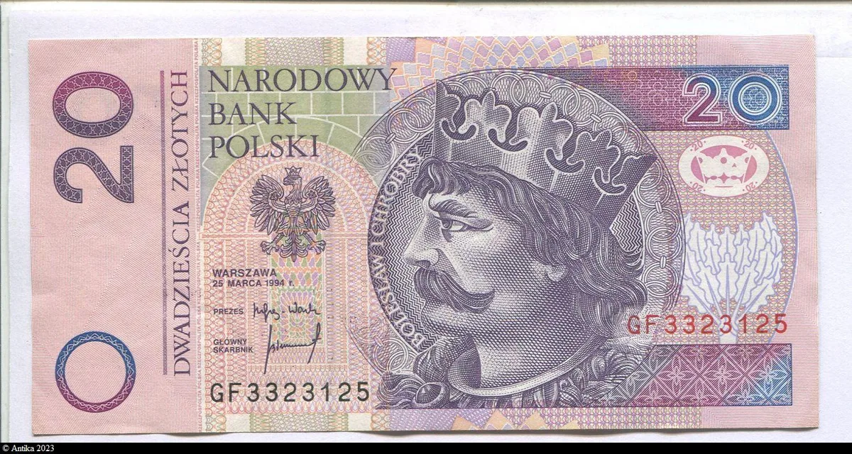 20 Zlotych Roi Bolesław I Chrobry (le Brave)