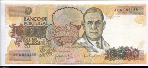 10000 Escudos Prof Doutor Egas Moniz