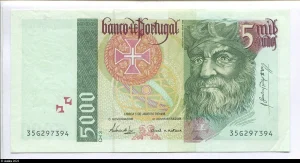 5000 Escudos Vasco da Gama