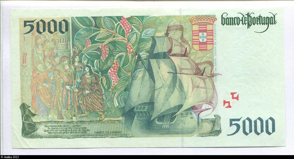 5000 Escudos Vasco da Gama