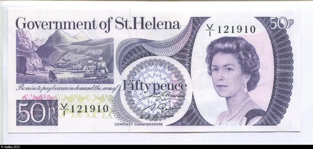 50 Pence Elizabeth II & Port de Jamestown
